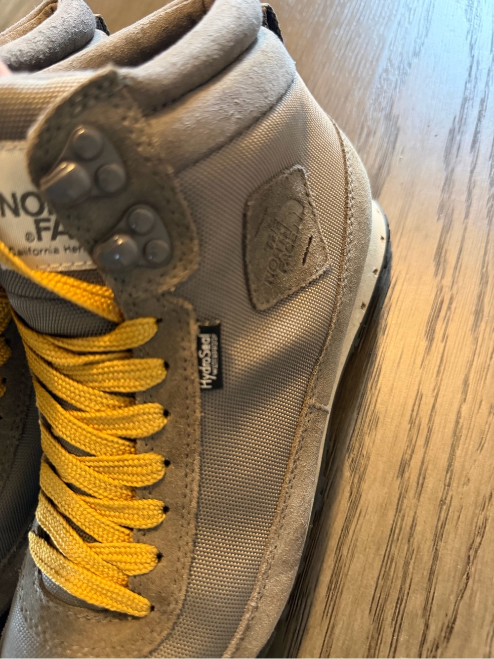 The North Face Gray and Yellow Waterproof Hiking Boots great condition! - Picture 3 of 7